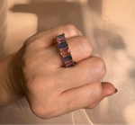 Pink Sapphire & Blue Sapphire Band