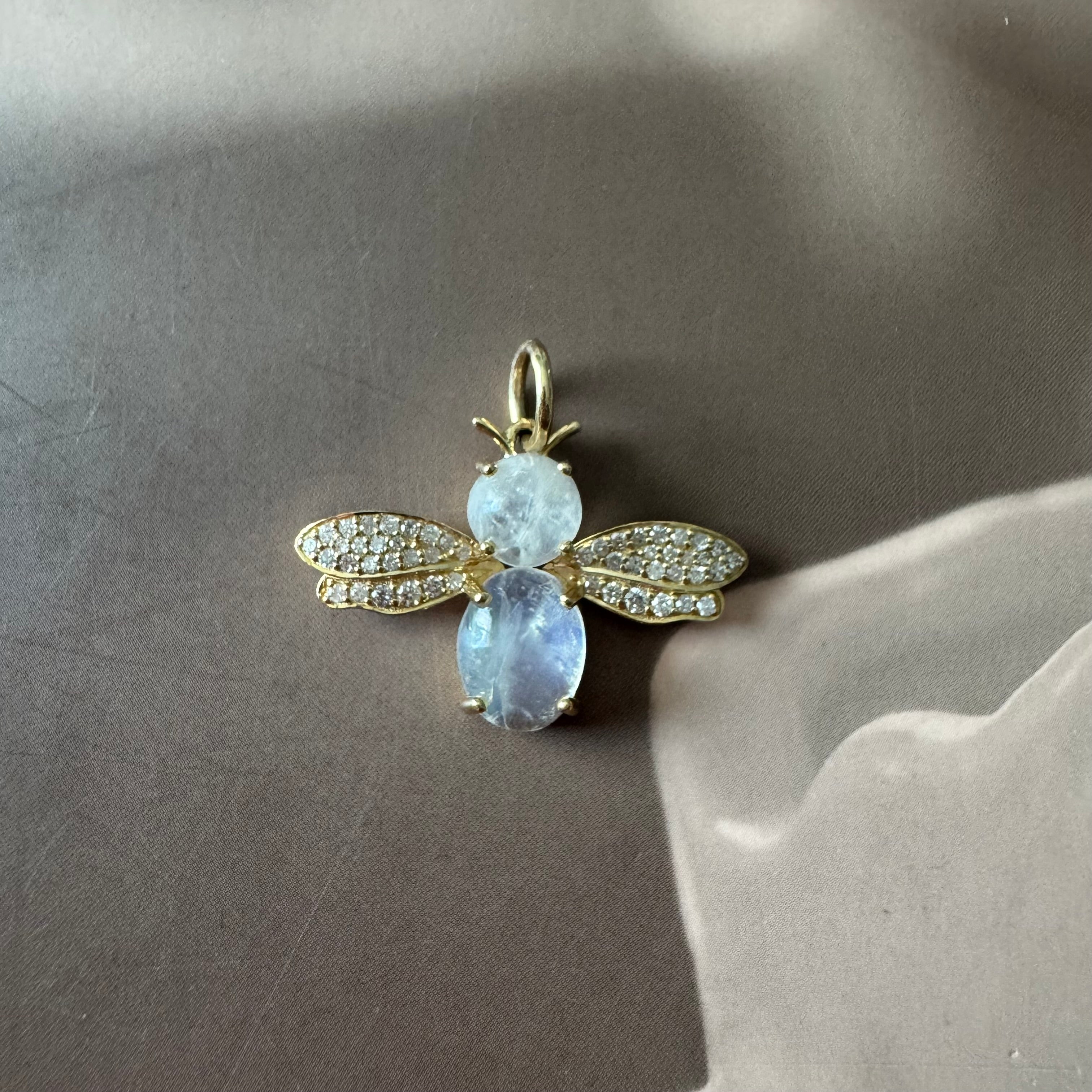 Bee Moonstone Pendant