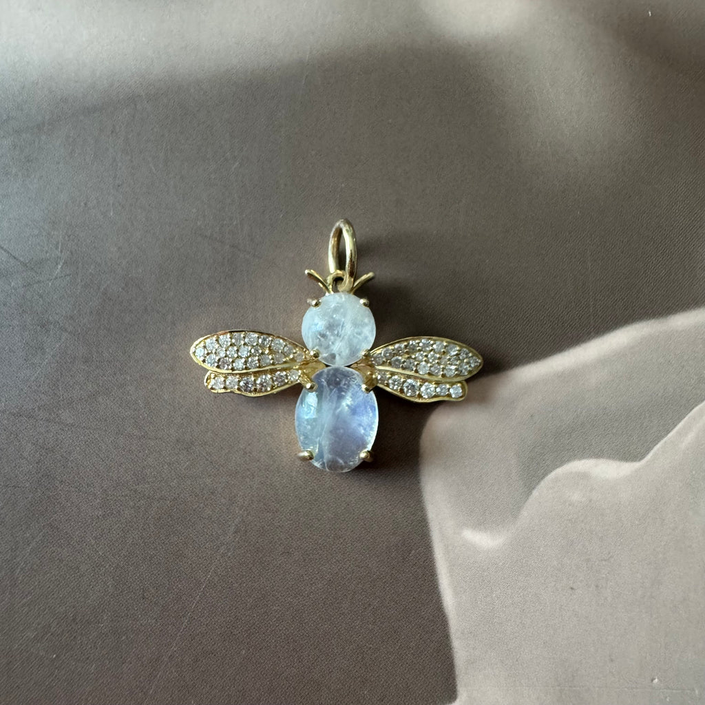 Bee Moonstone Pendant