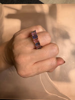 Pink Sapphire & Blue Sapphire Band