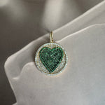 Pave Heart Charm
