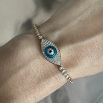Evil Eye Tennis Necklace