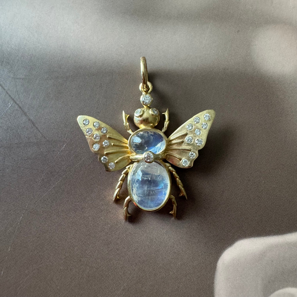 Bumblebee Moonstone Pendant