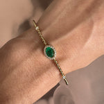 Bangle with Emerald