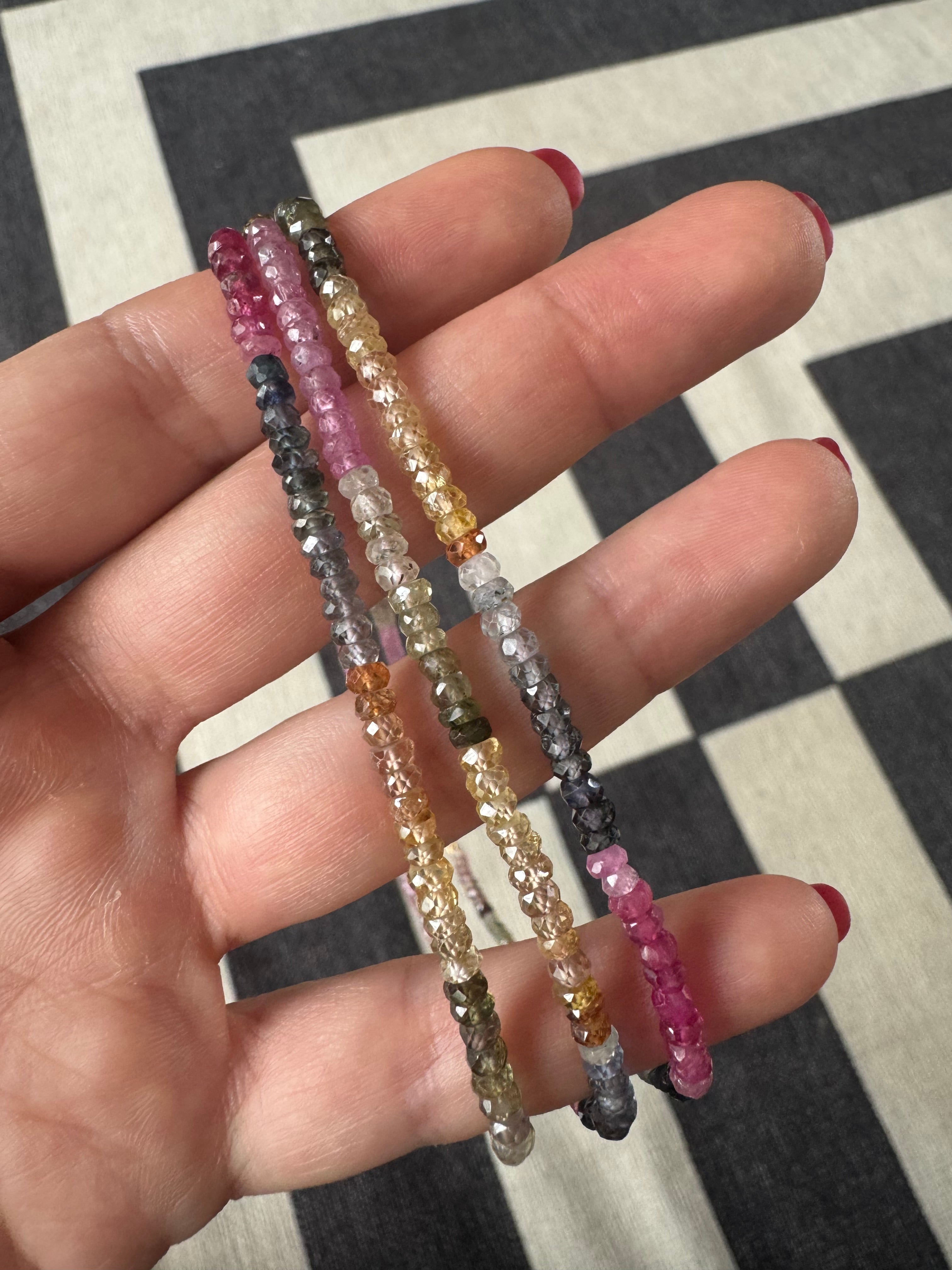 Rainbow Sapphire Necklace