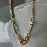 Half/half Bold Chain Necklace