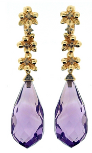 Daisy Amethyst Earrings