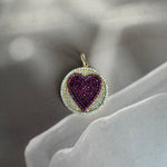 Pave Heart Charm