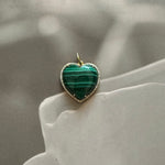 Malachite Chunky Heart Pendant