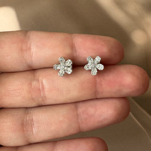 Petit Flower Diamond Studs