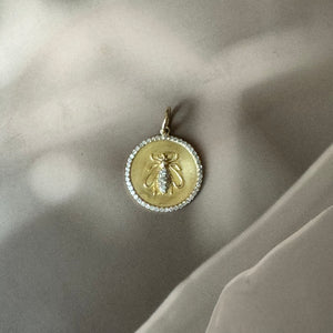 Bee Disc Pendant