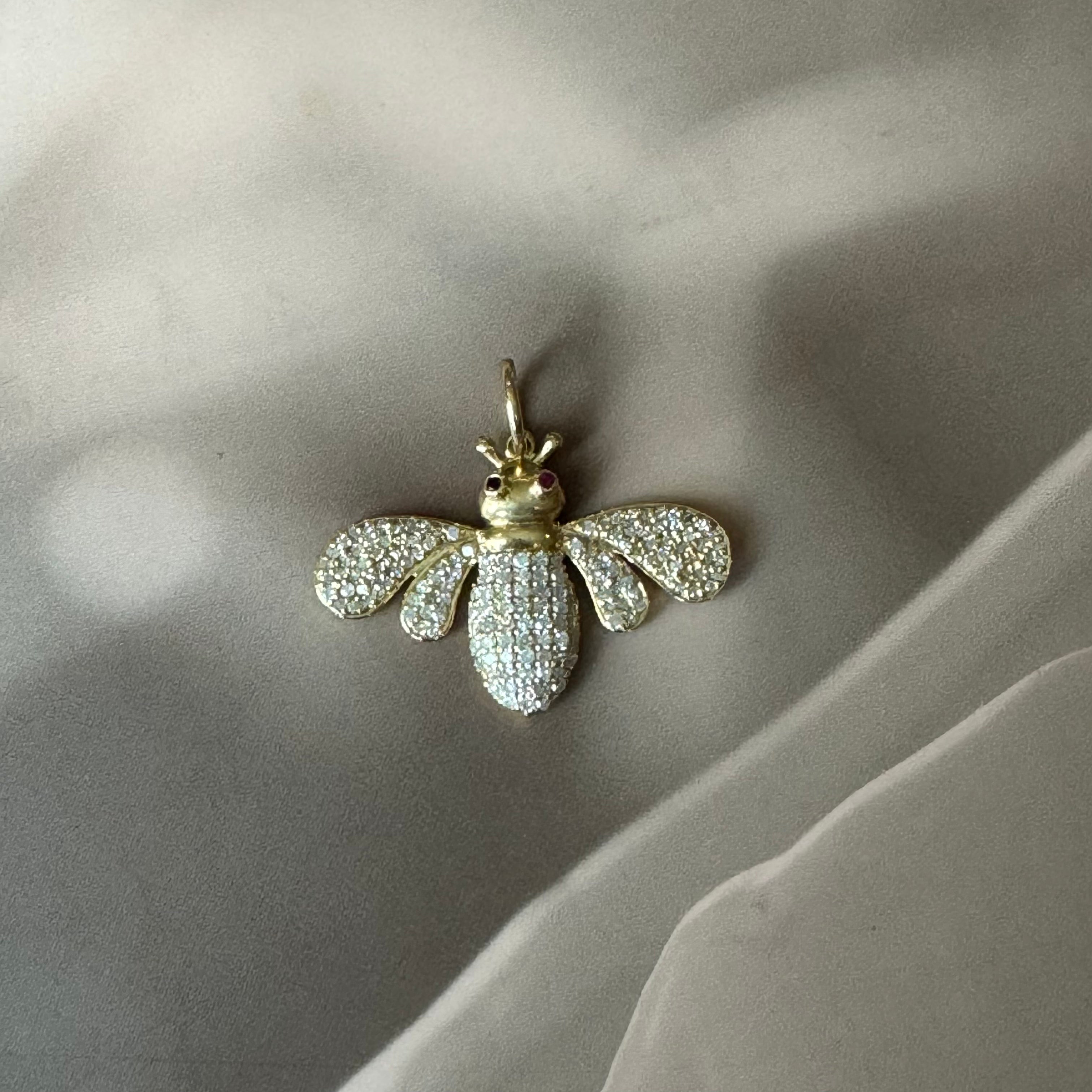 Diamond Bee Pendant