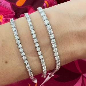 3 cts Tennis Bracelet in White Gold