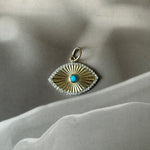 Evil Eye Flutted Pendant