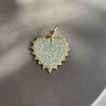 Diamond Heart Charm