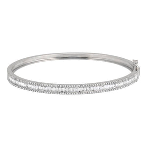 Diamond Baguette Bangle