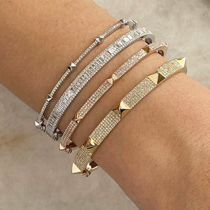 Diamond Baguette Bangle