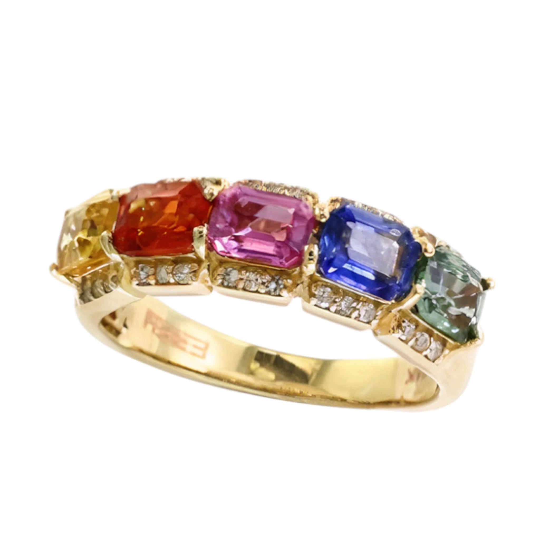 Multicolor Sapphire Ring