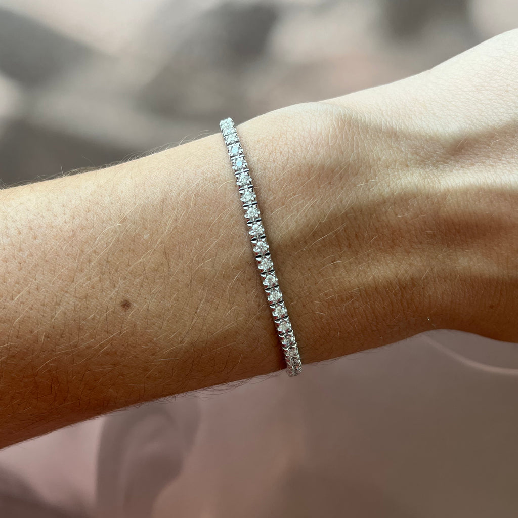 1.5 cts Tennis Bracelet in White Gold