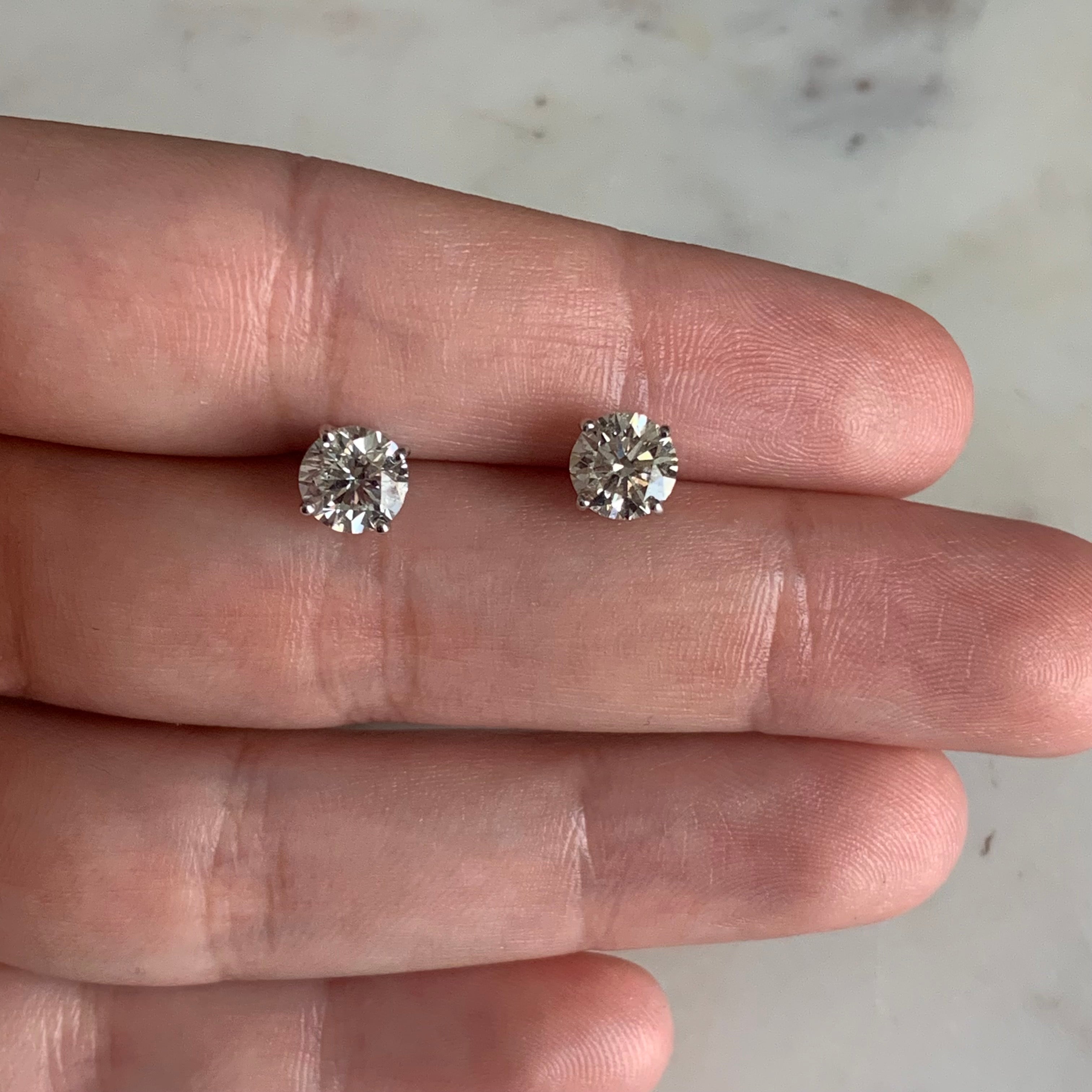 Diamond Studs 2.03 ctw