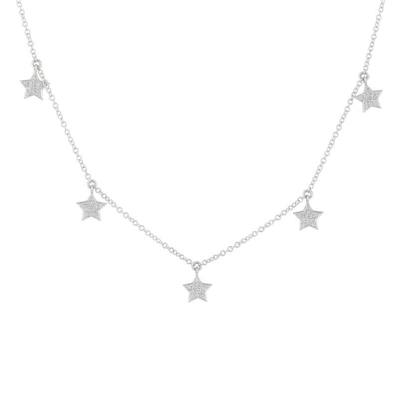 5 Stars Charm Necklace