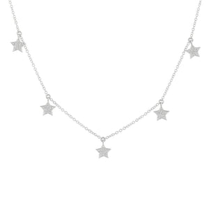 5 Stars Charm Necklace