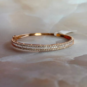 Diamond Baguette Bangle