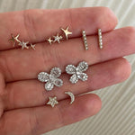 Moon and Star Studs
