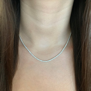 6.40 cts Diamond Tennis Necklace