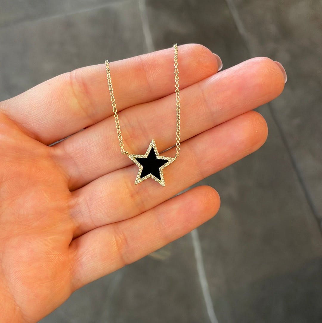 Sascha Onyx Star Necklace