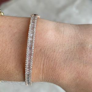 Diamond Baguette Bangle